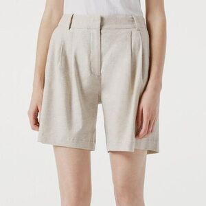 FRAME linen Bermuda shorts NWT